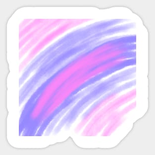 Pink purple watercolor abstract art Sticker